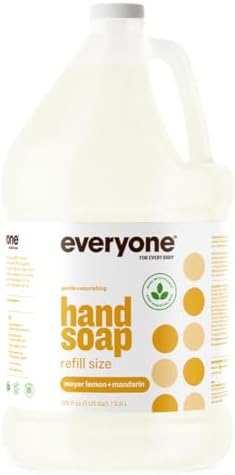 Everyone Liquid Hand Soap Refill, 1 Gallon, Lavender and Coconut, Plant-Based Cleanser with Pure Essential Oils everyone for every body