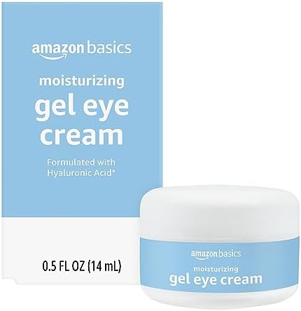 Amazon Basics Moisturizing Gel Eye Cream with Hyaluronic Acid, 0.50 Fl Oz (Pack of 1) Amazon Basics