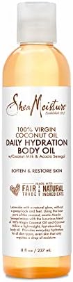 SheaMoisture Daily Hydration Body Oil Virgin Coconut Oil For Dry Skin Paraben Free 8 oz SheaMoisture