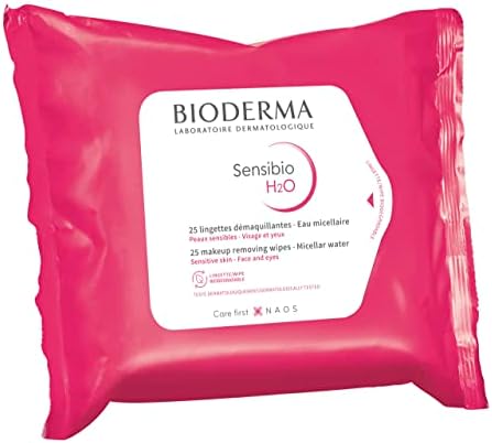 Bioderma - Makeup Remover - Sensibio H2O - Cleansing and Make-Up Removing - Skin Soothing - Makeup Wipes for Sensitive Skin Bioderma