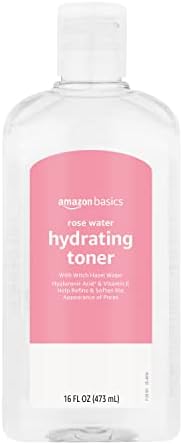 Amazon Basics Rose Water Hydrating Toner, 16 Fluid Ounces, 1-Pack Amazon Basics