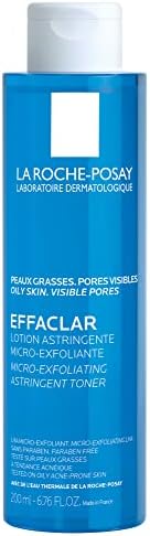 La Roche-Posay Effaclar Astringent Face Toner for Oily Skin, with Exfoliating LHAs to Minimize Appearance of Pores and Smooth Skin Texture, No Color(Packaging may vary) La Roche-Posay