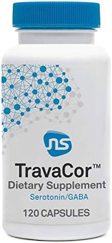 TravaCor: поддержка настроения и сна с 5-HTP и L-теанином для снятия стресса и улучшения качества сна, 60 капсул NeuroScience