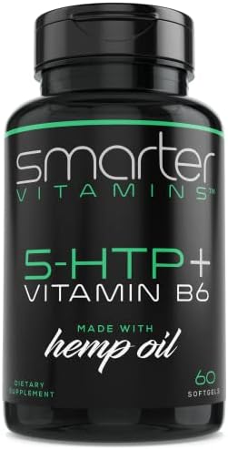 200mg 5-HTP + Vitamin B6, Extended Time Release, 60 softgels, 30 Servings SmarterVitamins