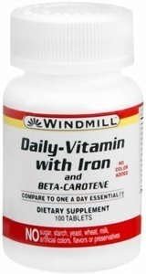 Windmill Daily Vitamin with Iron and Beta-Carotene Windmill