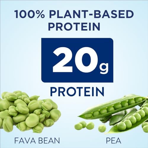 Ensure 100% Plant-Based Vegan Protein Nutrition Shakes with 20g Fava Bean and Pea Protein, Chocolate, 11 Fl Oz, 12 Count Ensure