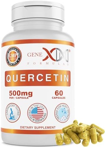 GENEX Quercetin 500mg (60 Capsules (Капсулы)) Non-GMO, Gluten-Free (60 Day Supply) Genex Formulas