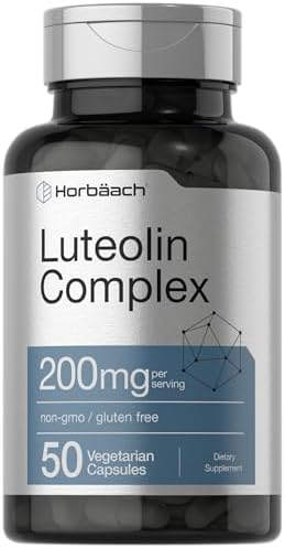 Horbäach Luteolin Complex Supplement | with Rutin | 50 Capsules | Vegetarian, Non-GMO & Gluten Free Flavonoid Formula Horbäach