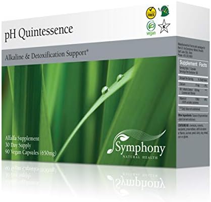 pH Quintessence - 40:1 Alfalfa Concentrate - 90 Vegan Capsules (Веганские капсулы) (30 Day Supply) – Alkaline The Body, Balance pH and Support Detox Symphony Natural Health