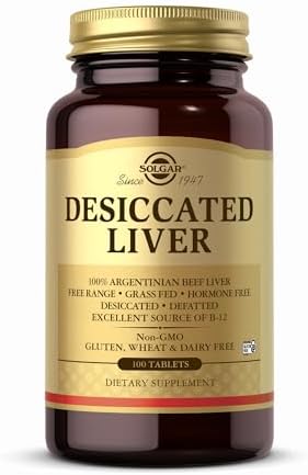 Solgar Desiccated Liver Tablets (Таблетки), 100 Count Solgar