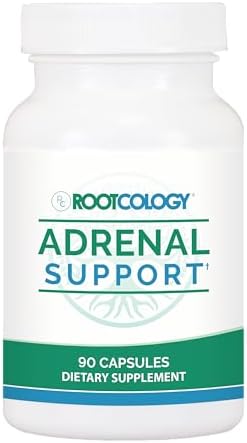 Adrenal Support - Rootcology Adaptogenic Herbal Formula with Vitamin B6, Licorice & N-Acetyl-L-Tyrosine by Izabella Wentz Author of The Hashimoto's Protocol (90 capsules) Rootcology