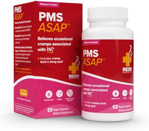 Redd Remedies PMS ASAP | Includes Cramp Bark & Dong Quai | 30 Servings (Порции) Redd Remedies