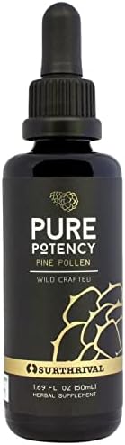 Surthrival: Pine Pollen Pure Potency Extract (1.69 fl oz (Жидкие унции)), Increased Stamina, Hormone Balance, Energy & Endurance Restoration Surthrival