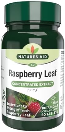 Raspberry Leaf 750Mg 60 Tablets (Таблетки) Natures Aid