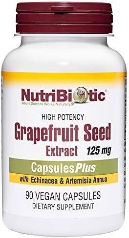 NutriBiotic Grapefruit Seed Extract CapsulesPlus, 125 mg of GSE, 90 Count NutriBiotic