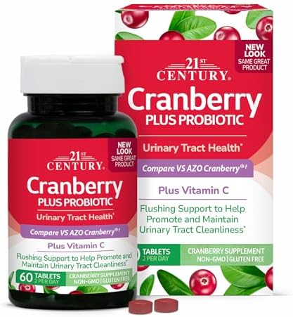 21st Century Cranberry Plus Probiotic Tablets (Таблетки),2 Count 21st Century