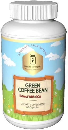 Premium Green Coffee Bean Extract with 50% GCA - 800mg per Serving (Порция), Natural Antioxidant Support - 60 Veggie Capsules (Капсулы на растительной основе) - Made in FDA Registered Facility, USA Organic Strength