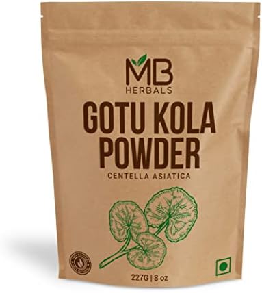 MB Herbals Gotu Kola Powder (Порошок) 227 Gram (0.5 lb (Фунты) / 8 oz (Унции)) | Centella asiatica | Mandukaparni | Hair Care | Promotes Hair Growth MB Herbals