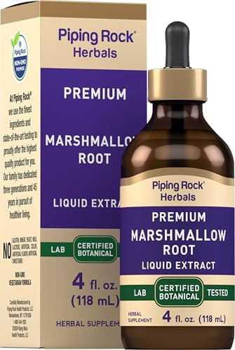 Piping Rock Marshmallow Root Tincture | 4 Fl Oz | Liquid Extract (Жидкий экстракт) | Alcohol Free, Vegetarian | Non-GMO, Gluten Free Piping Rock