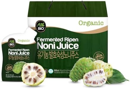 Java Organic NONI Juice Extract - 1 fl oz (Жидкие унции) x 30 Daily Pack - 100% Fermented by ALLBIO ALL BIO