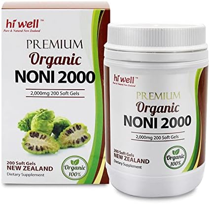 Hi Well Premium Noni 2000 200 Softgels (Мягкие капсулы) Hi Well Pure & Natural New Zealand