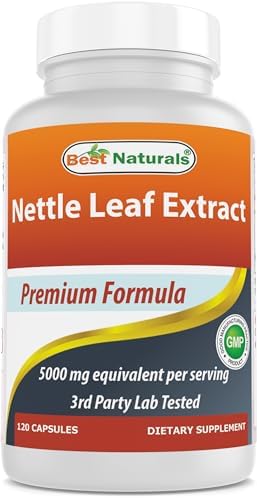 Best Naturals Nettle Leaf Extract 5000 mg Equivalent Per Serving (Порция)- 120 Capsules (Капсулы) Best Naturals