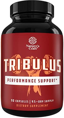 Tribulus Terrestris Extract Energy Booster - Tribulus Terrestris for Men and Women and Natural Pre Workout Supplement for Men and Women - Bodybuilding Supplements for Muscle Growth and Muscle Mass Natures Craft