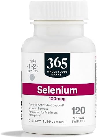 365 by Whole Foods Market, Selenium 100MCG, 120 Tablets (Таблетки) 365 by Whole Foods Market