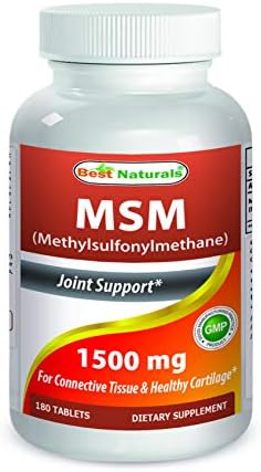 Best Naturals MSM 1500 mg 180 Tablets (Таблетки) Best Naturals