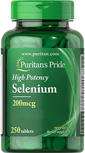 Puritan's Pride Selenium 200 mcg Tablets (Таблетки), 100 Count Puritan's Pride