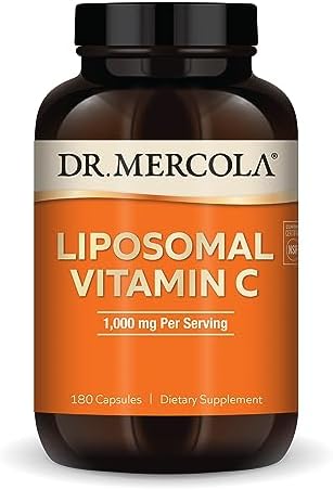 Dr. Mercola, Liposomal Vitamin C Dietary Supplement, 30 Servings (60 Capsules), Non GMO, Soy Free, Gluten Free Dr. Mercola