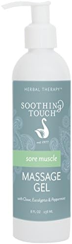 Soothing Touch Sore Muscle Massage Gel, Clove, Eucalyptus, Peppermint, 640 Ounce Soothing Touch