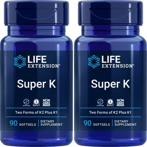 Life Extension Super K, 90 Softgels (Мягкие капсулы) (Packs of 3) Life Extension