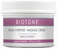 Biotone Dual Purpose Massage Creme, 4 Ounce Biotone