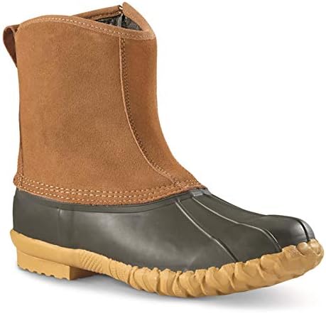 Мужские Резиновые сапоги и ботинки Guide Gear Side Zip Insulated Leather Duck Boots Guide Gear