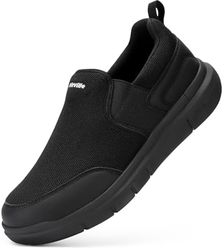 Мужские Повседневные кроссовки FitVille Extra Wide Slip on Walking Shoes FitVille