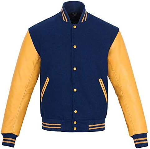 Varsity Jacket Baseball Letterman Jacket– Wool and Leather Premium Quality Unisex Basketball Jacket Sledwise