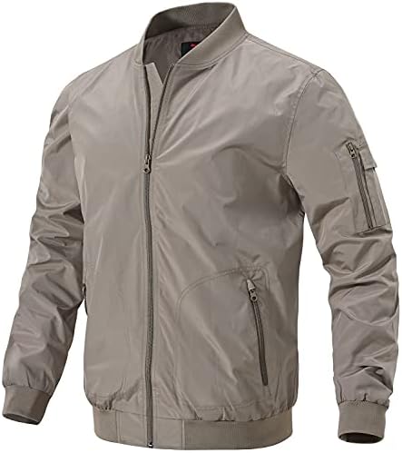 Мужская Ветровка Gopune Windproof Bomber Jacket Lightweight Windbreaker Outdoor Golf Fashion Coat Gopune