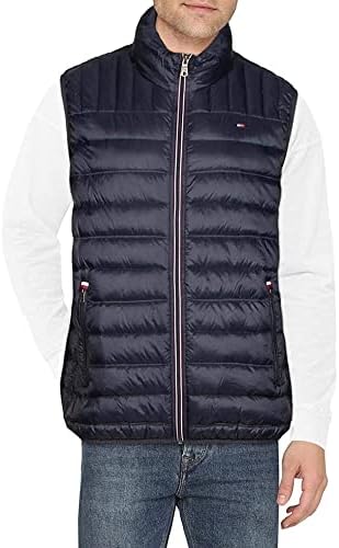 Tommy Hilfiger Men's Legacy Lightweight Packable Puffer Vest Jacket Tommy Hilfiger