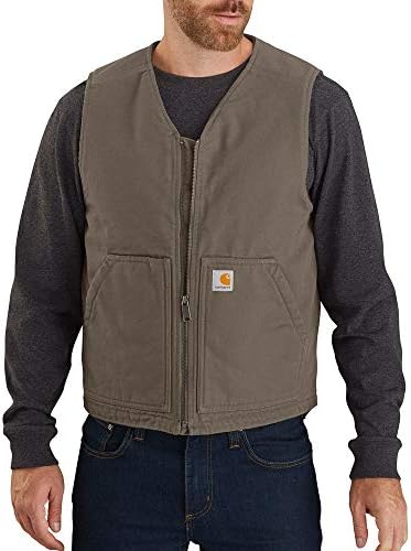 Мужской Пуховой жилет Carhartt Relaxed Fit с подкладкой из шерпы Carhartt