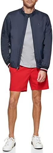 Мужская лёгкая бомбер-куртка Tommy Hilfiger из ребристого трикотажа Tommy Hilfiger