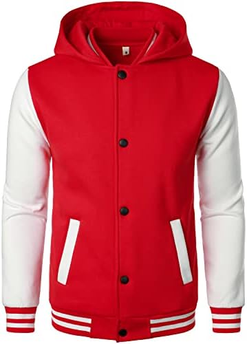 Мужская Бомбер HOOD CREW Casual Sports Varsity Jacket HOOD CREW