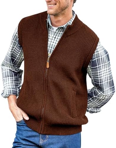 Мужской Жилет Ryannology Ryannology Full Zip Up Sweater Vest Ryannology