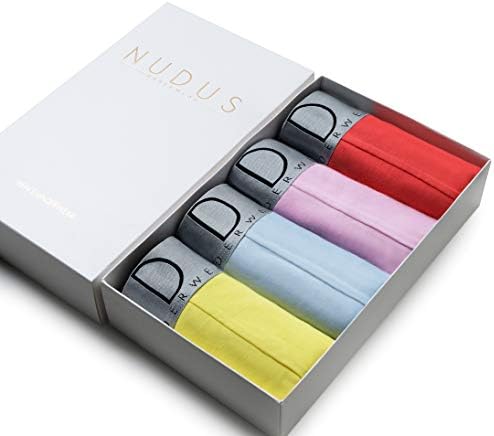 Мужской набор нижнего белья NUDUS из хлопка, 4 шт. в подарочной упаковке Nudus Underwear