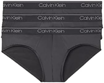 Мужские микрофайберные трусы-брифы Calvin Klein, набор из 3 штук с логотипом Calvin Klein