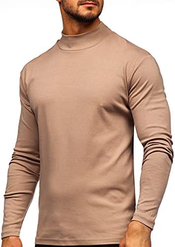 Мужской Свитер Rela Bota Half Turtleneck Long Sleeve Pullover Basic Designed Undershirt Stretch Slim Fit Rela Bota