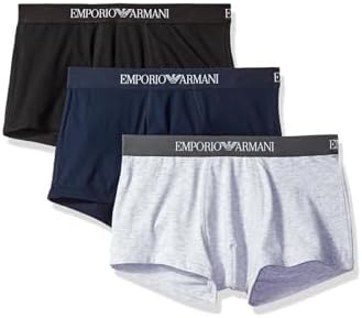 Emporio Armani Men's 3-Pack Cotton Trunks Emporio Armani