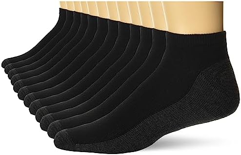 Hanes Men's Socks, X-Temp Cushioned Low Cut Socks, 12-Pack Hanes