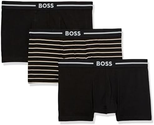 BOSS Men's Three Pack Bold Trunks with Festive Design BOSS