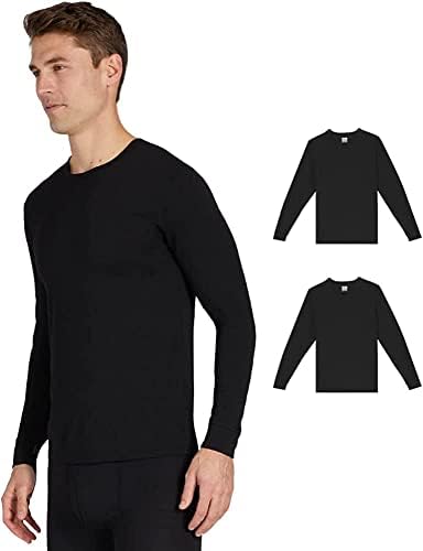 32 DEGREES Men's 2-Pack Performance Lightweight Thermal Baselayer Crewneck Top 32º DEGREES